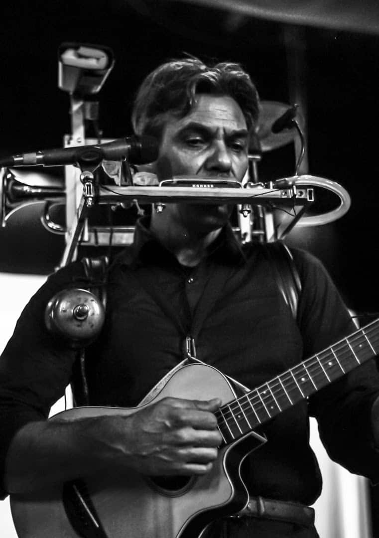 Michele Roscica, one man band, amplificazione